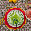 Les Ottomans - 'Leaves Collection' Piatto Dinner in Ceramica Dipinto a Mano