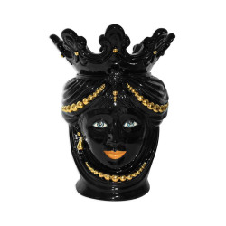 CERAMICHE CALTAGIRONE - 'Teste Di Moro' Espressione in Ceramica Donna