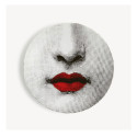 FORNASETTI - Piatto Tema e Variazioni n.397 Bianco/Nero/Rosso