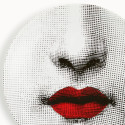 FORNASETTI - Piatto Tema e Variazioni n.397 Bianco/Nero/Rosso
