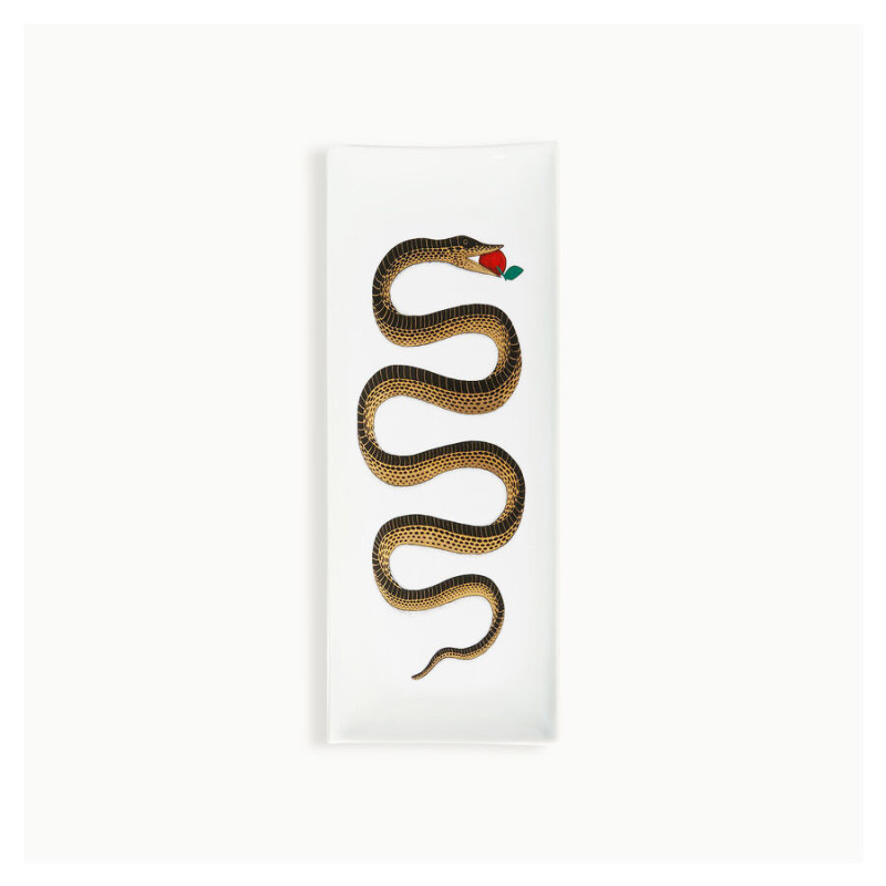 FORNASETTI - Vassoio Serpente Oro