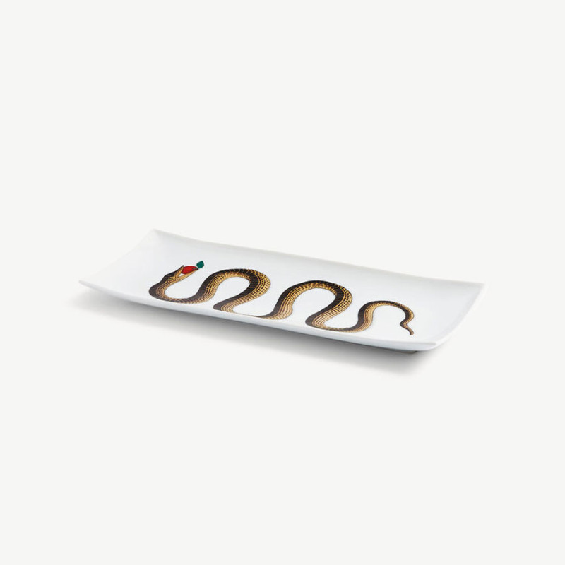FORNASETTI - Vassoio Serpente Oro