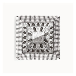 FORNASETTI - Piatto Quadrato Architettura