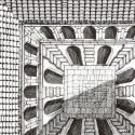 FORNASETTI - Piatto Quadrato Architettura