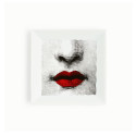 FORNASETTI - Piatto Quadrato Red Lips Tema e Variazioni n.397