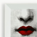 FORNASETTI - Piatto Quadrato Red Lips Tema e Variazioni n.397
