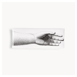 FORNASETTI - Vassoio Mano in Bianco/Nero