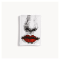 FORNASETTI - Posacenere Bocca Bianco / Nero / Rosso