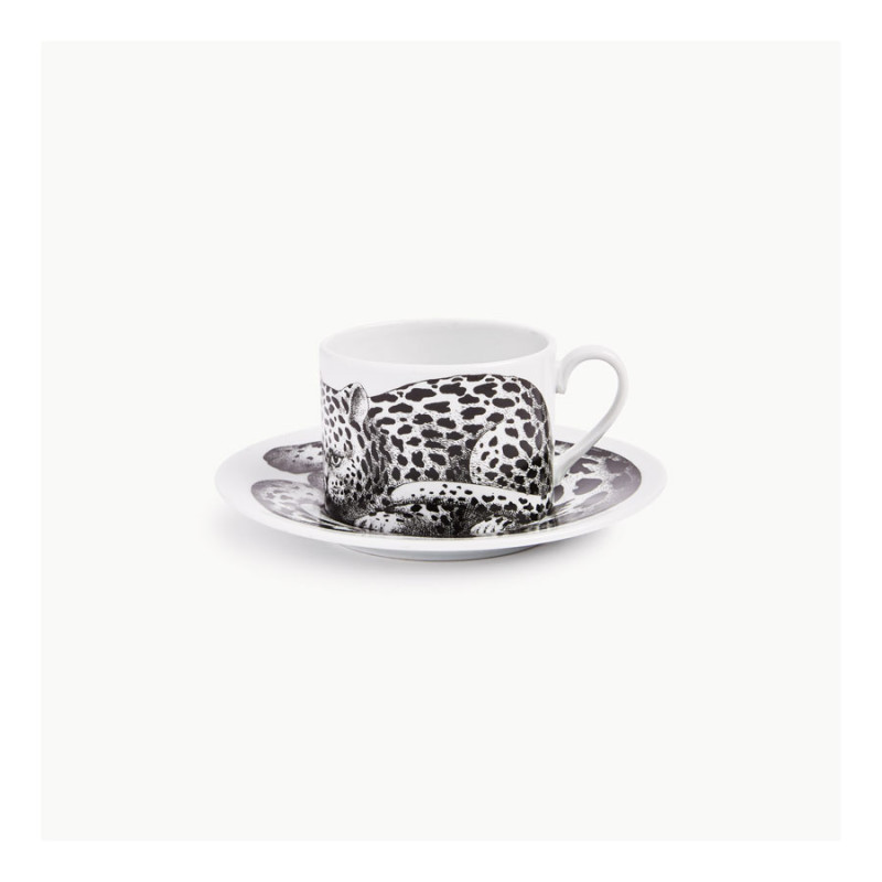 FORNASETTI - Tazza Tè High Fidelity Leopardato