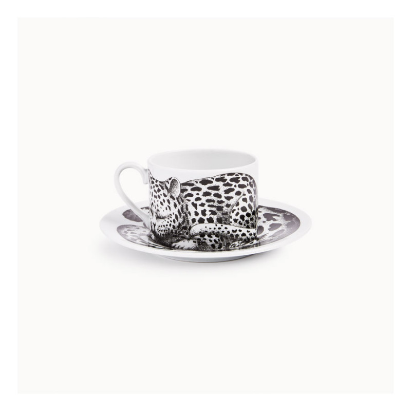 FORNASETTI - Tazza Tè High Fidelity Leopardato