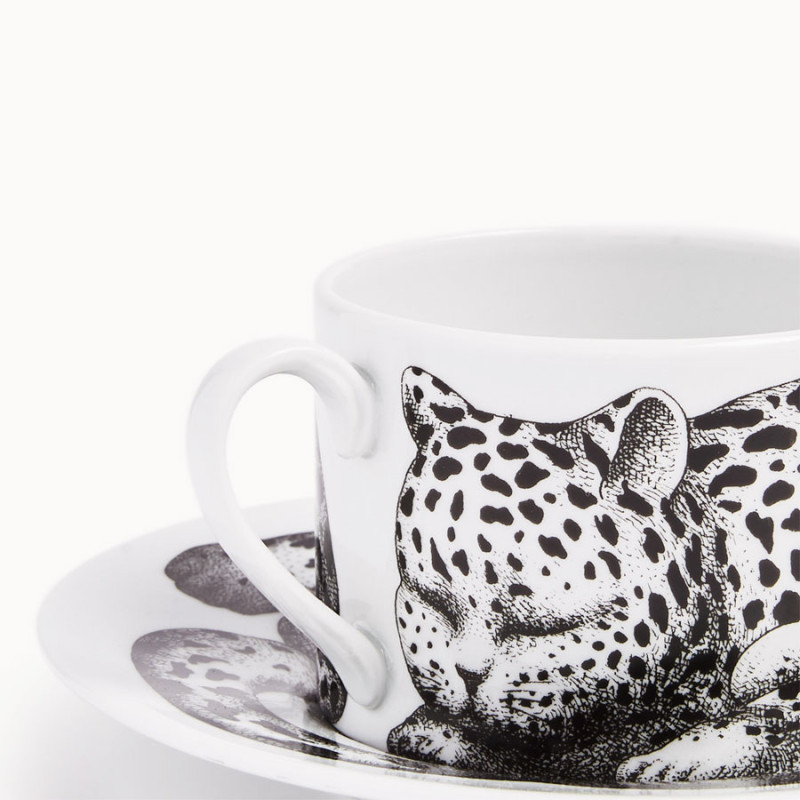 FORNASETTI - Tazza Tè High Fidelity Leopardato