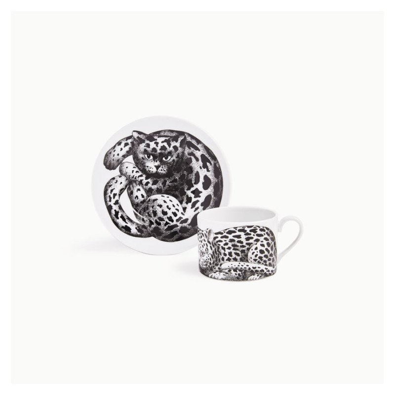 FORNASETTI - Tazza Tè High Fidelity Leopardato