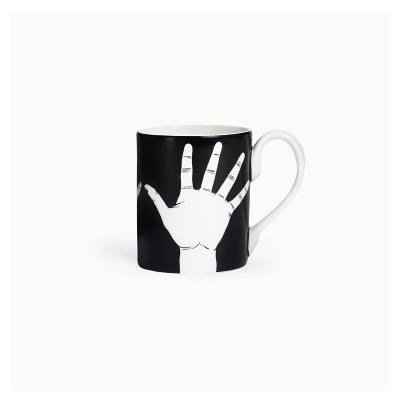 FORNASETTI - Mug Marameo Bianco/Nero