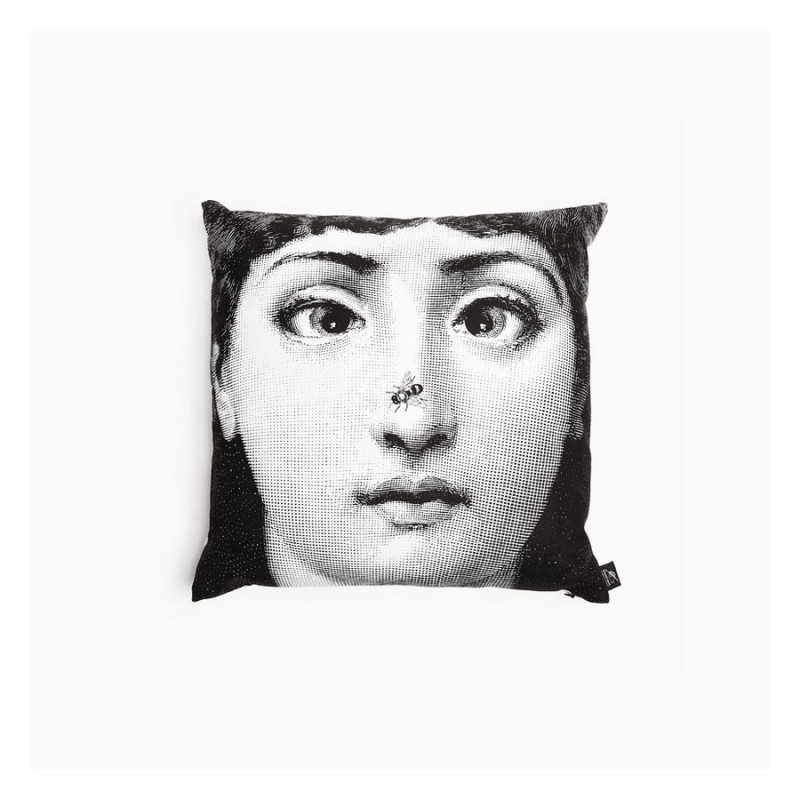FORNASETTI - Cuscino Ape in Bianco/Nero