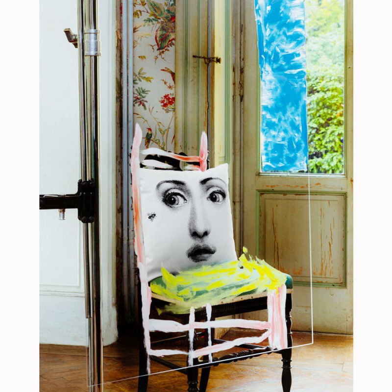 FORNASETTI - Cuscino Ape in Bianco/Nero