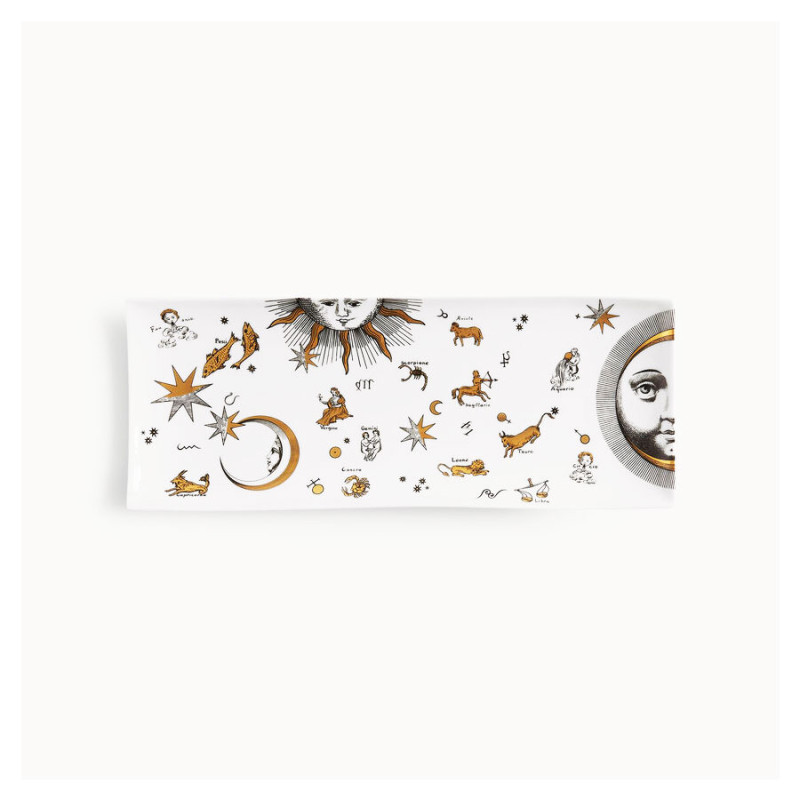 FORNASETTI - Vassoio Astronomici in Bianco/Nero/Oro