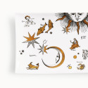 FORNASETTI - Vassoio Astronomici in Bianco/Nero/Oro