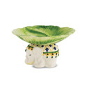 Les Ottomans - Alzata Portafrutta in Ceramica Dipinta a Mano 'Elefante'