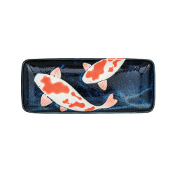 SOPHA DIFFUSION - Piatto Giapponese in Ceramica Mino-Ware 'Carpe Koi'
