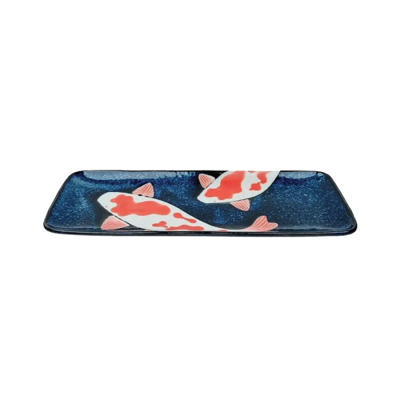 SOPHA DIFFUSION - Piatto Giapponese in Ceramica Mino-Ware 'Carpe Koi'