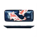 SOPHA DIFFUSION - Piatto Giapponese in Ceramica Mino-Ware 'Carpe Koi'