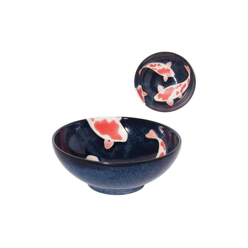 SOPHA DIFFUSION - Ciotola Piccola Giapponese in Ceramica Mino-Ware 'Carpe Koi'
