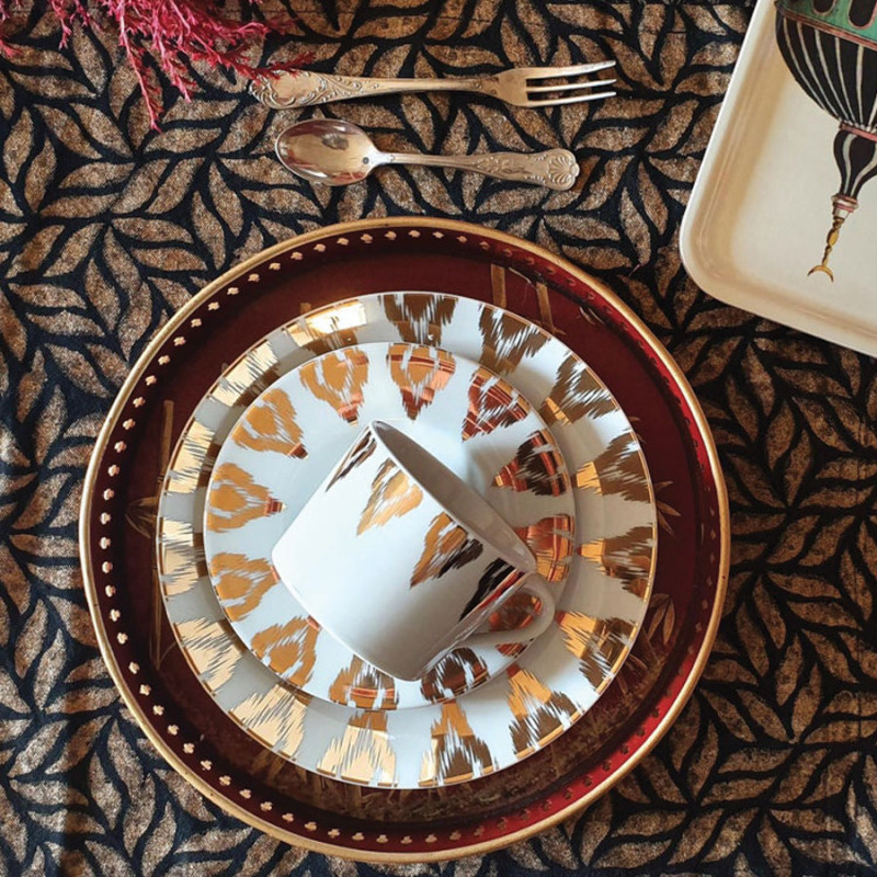 Les Ottomans - Tazza da Tea con Piattino 'Uzbek Gold'