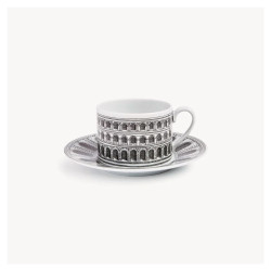 FORNASETTI - Tazza Tè Architettura in Bianco e Nero