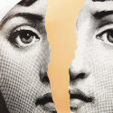 FORNASETTI - Piatto Tema e Variazioni n.10 Bianco/Nero/Oro