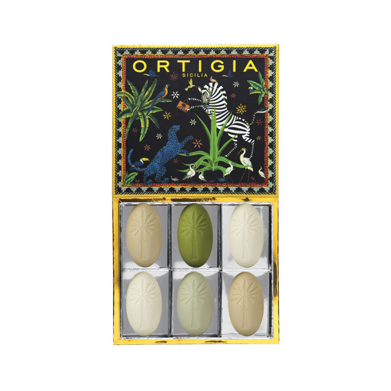 Ortigia Sicilia - Saponi Assortiti All'Olio D'Oliva 'Jungle' Nero