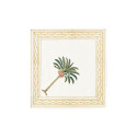 Les Ottomans - Set 4 Tovaglioli Dipinti a Mano 'Palma' Verde
