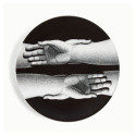 FORNASETTI - Piatto Mani Bianco/Nero