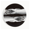 FORNASETTI - Piatto Mani Bianco/Nero